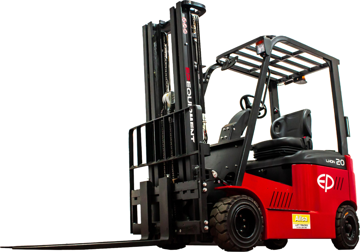 Commercial forklift unloading heavy pallets in Billericay